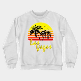 Las Vegas Retro Sunset Crewneck Sweatshirt